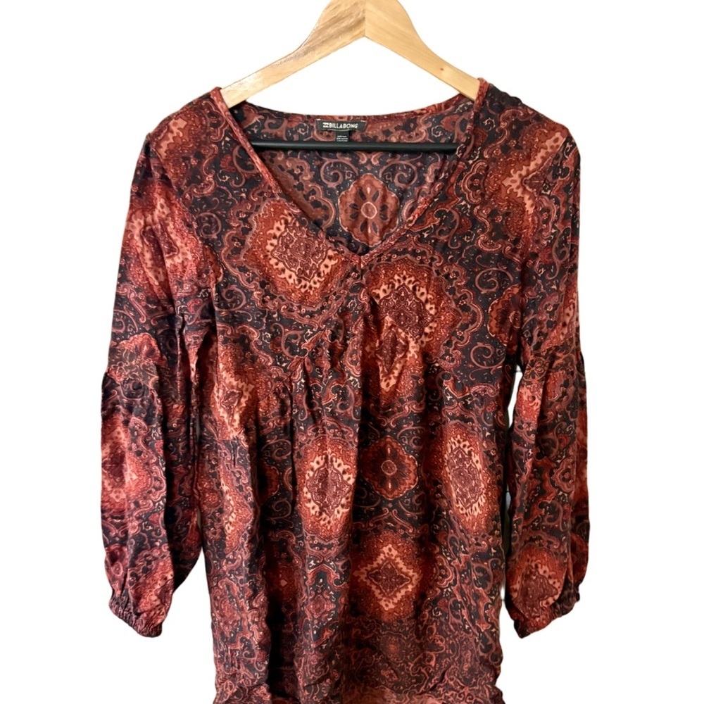 Billabong boho Women's burgundy Dress
